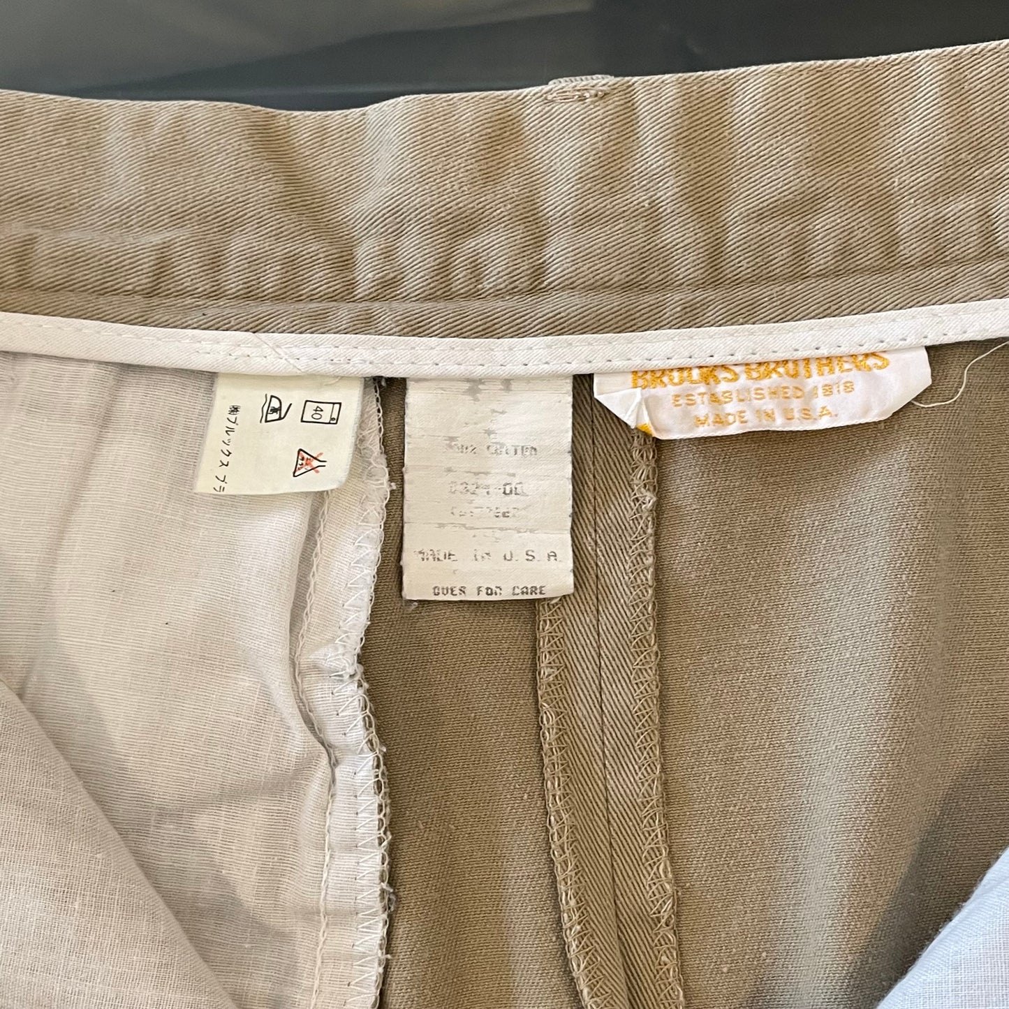 Pleated Chino Skirt Beige