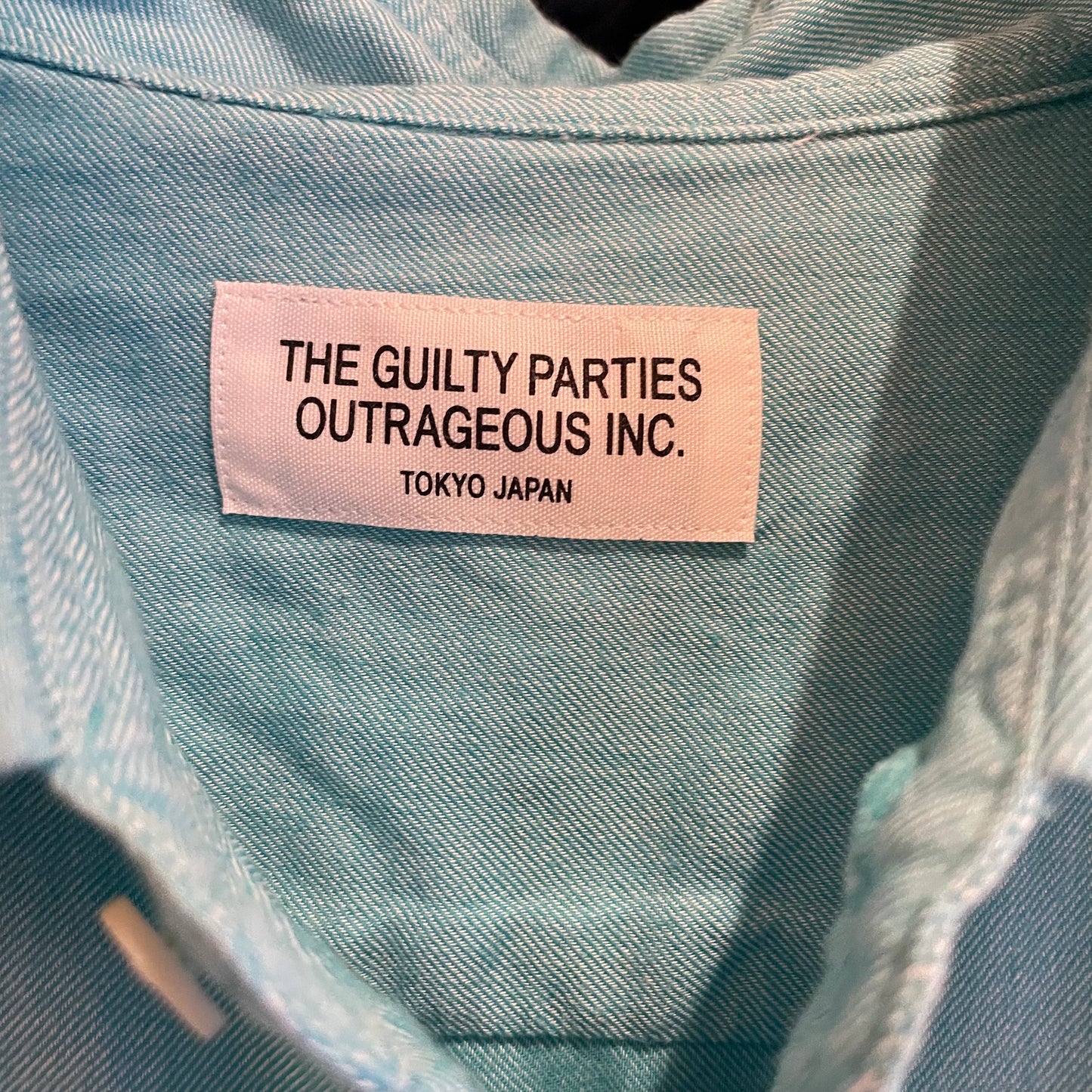 Long-Sleeve Shirt Sky Blue Cotton