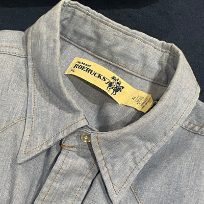 Snap Western Shirt Blue