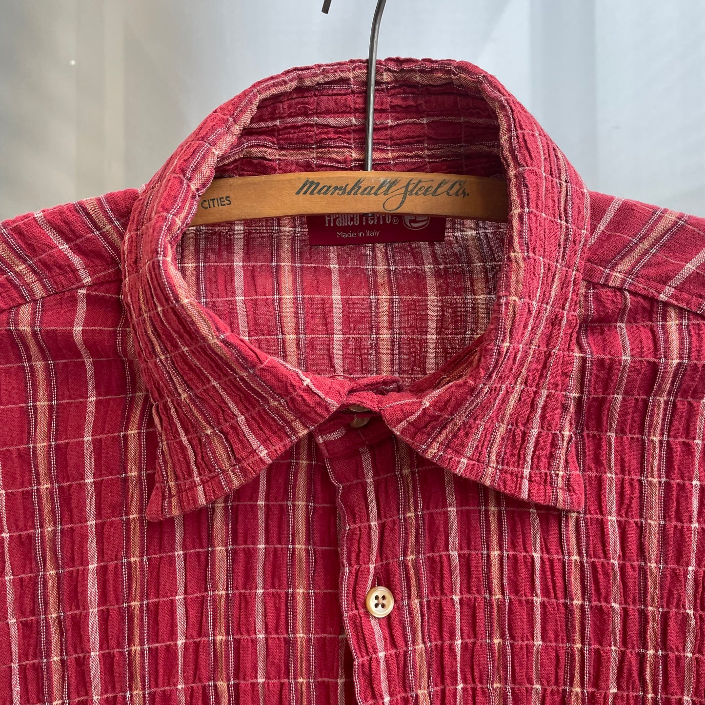 Checked Long Sleeve Shirt Red
