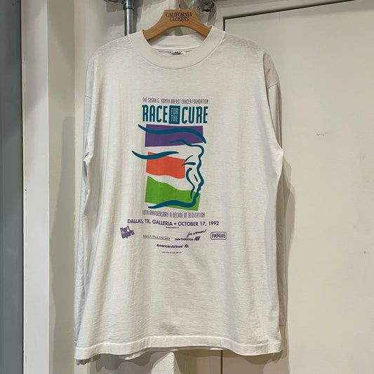 Race For The Cure Long Sleeve T-Shirt White
