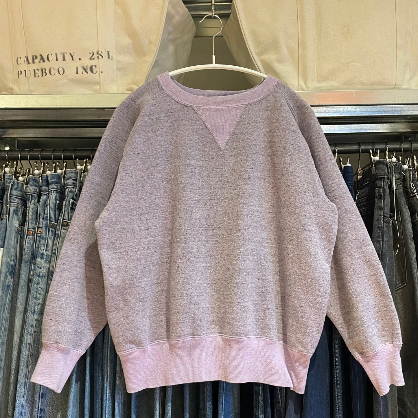 Heathered Lavender Vintage-Inspired Sweatshirt