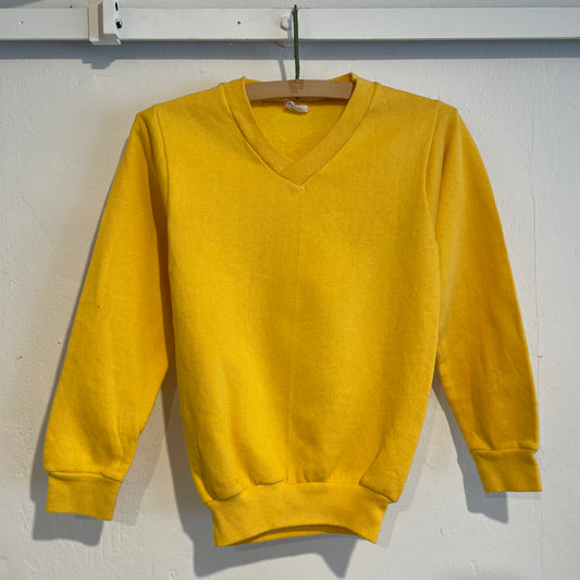 V-neck Sweatshirt Yellow