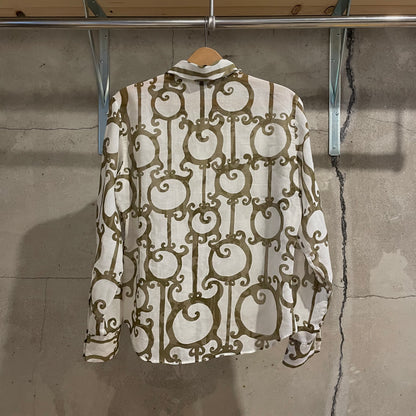 Pattern Blouse Brown