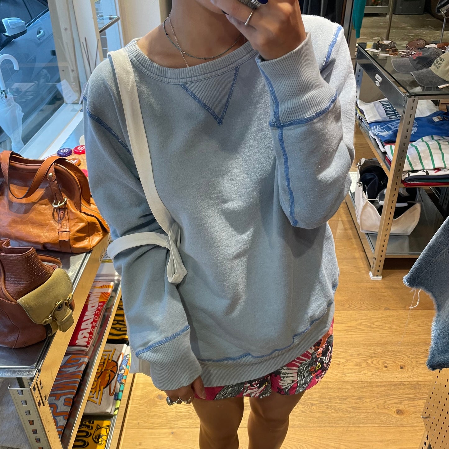 Gusset Sweatshirt Blue