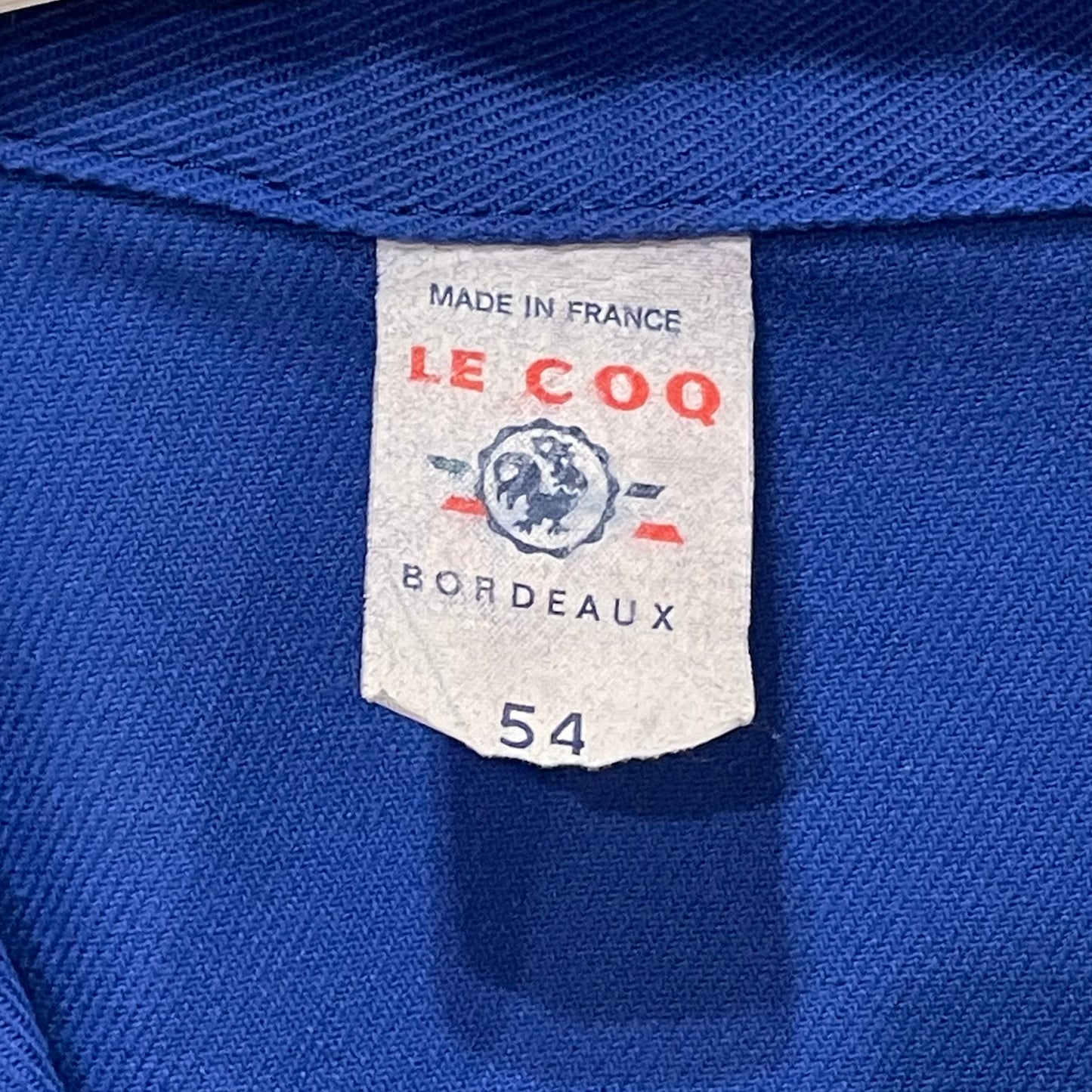 Logo Printed French Work Shirt Jacket Blue