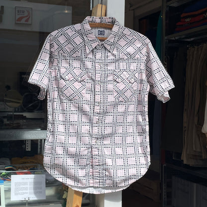 Short Sleeve Check Shirt Pink