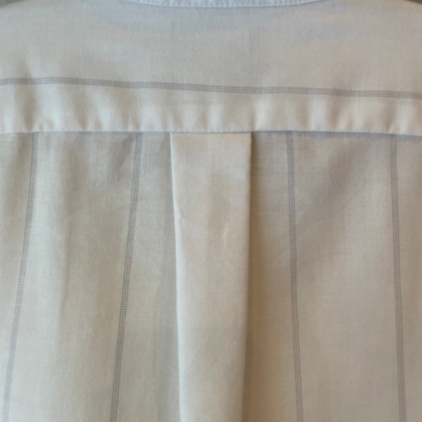 Button Down Stripe Shirt White