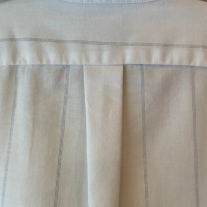 Button Down Stripe Shirt White