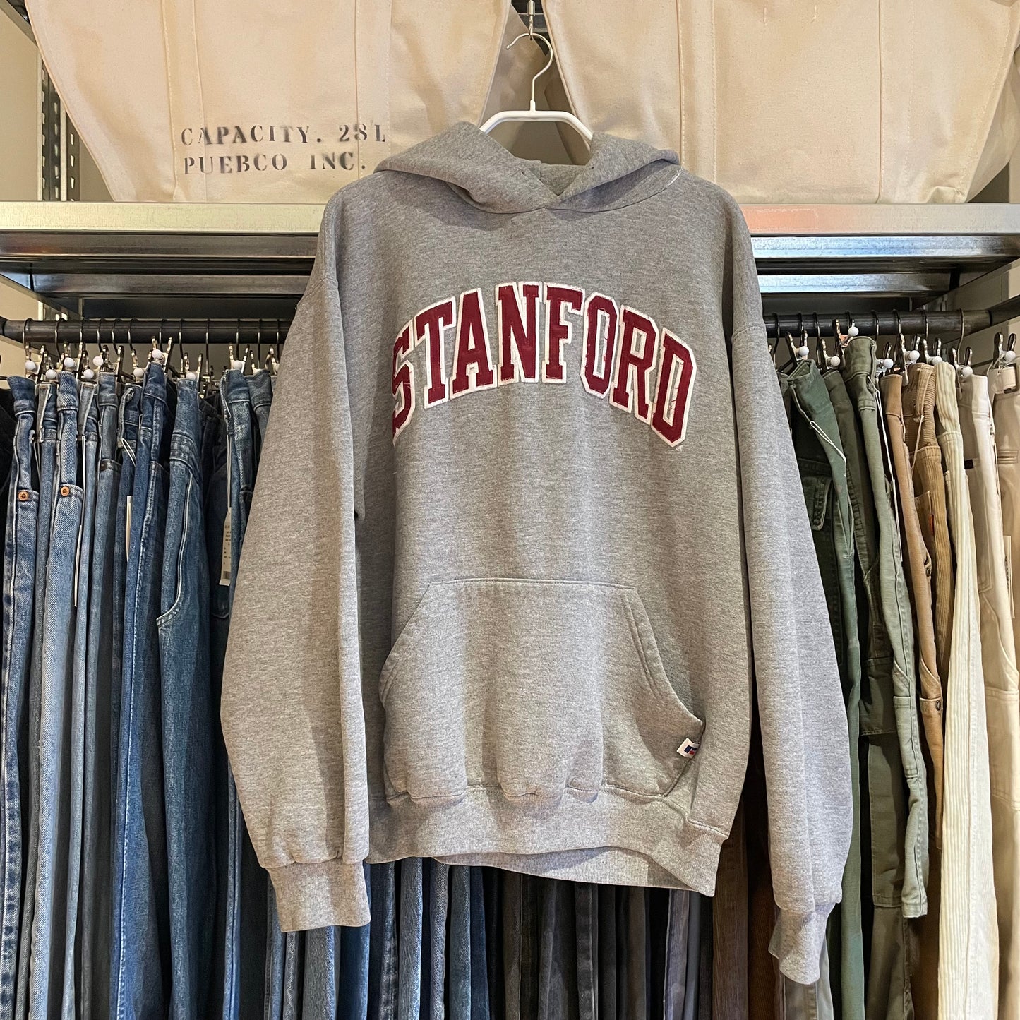 Stanford Arch Hoodie Gray