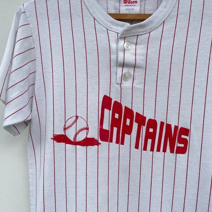 Captains Pinstripe Baseball Jersey Tee