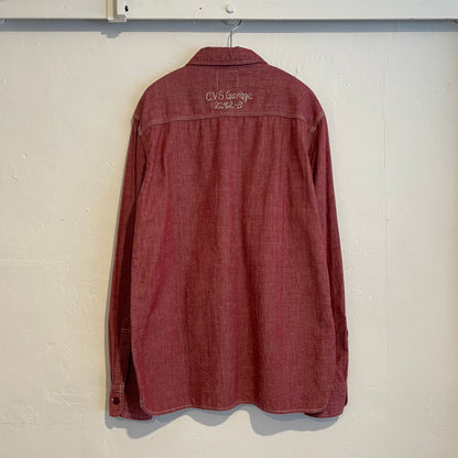 Chambray Work Shirt Red