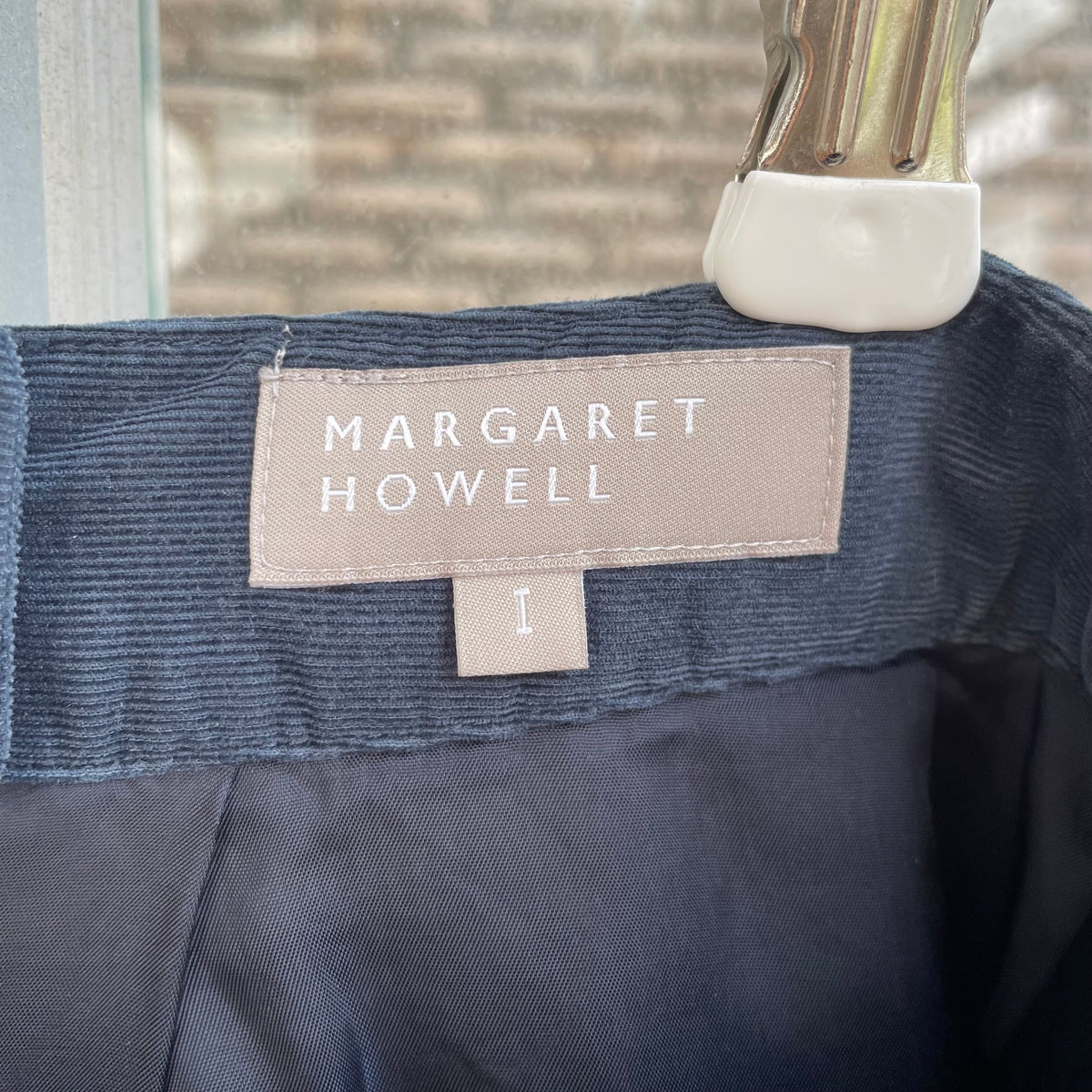 Corduroy Flare Skirt Navy