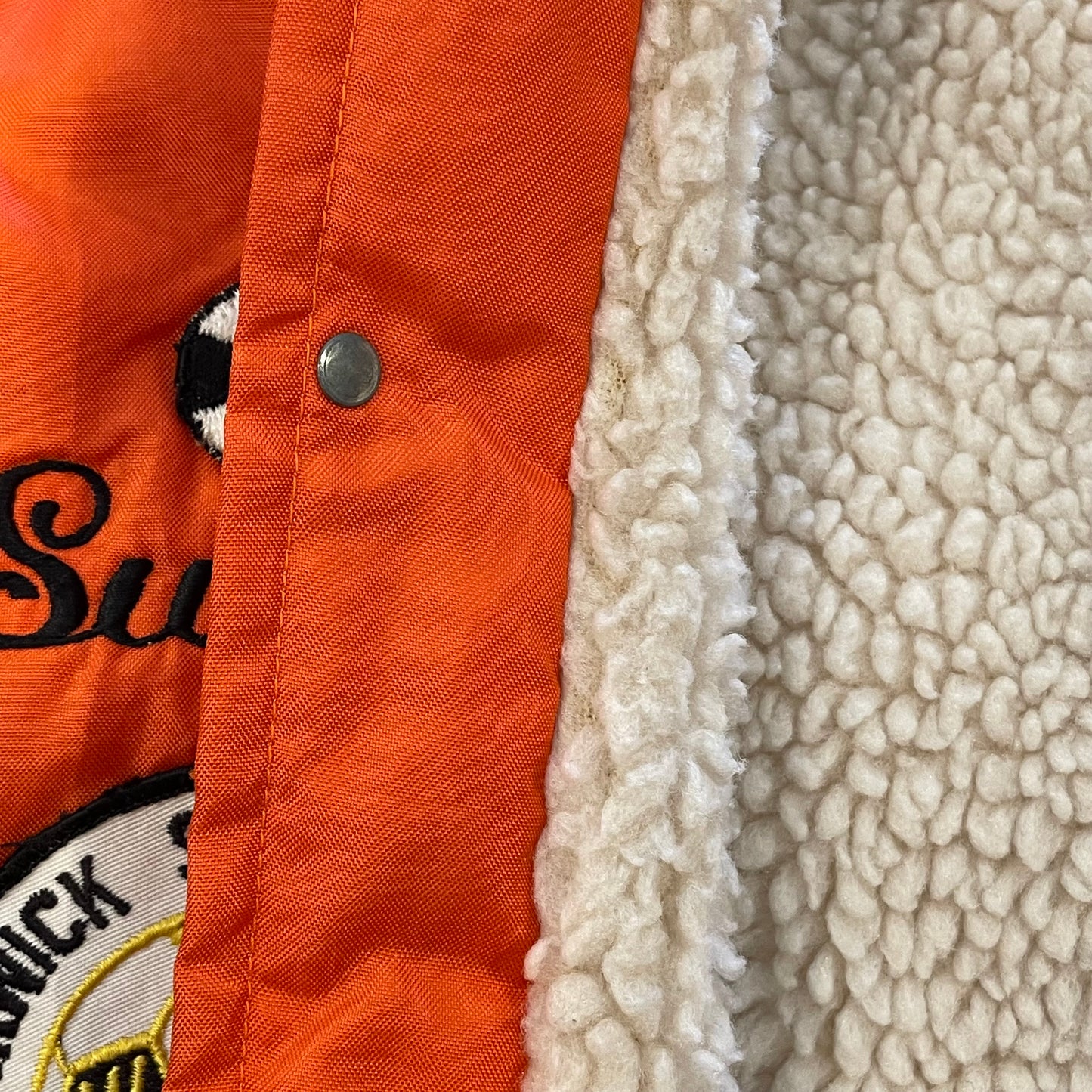 Britains Girl Fleece Lined Nylon Jacket Orange