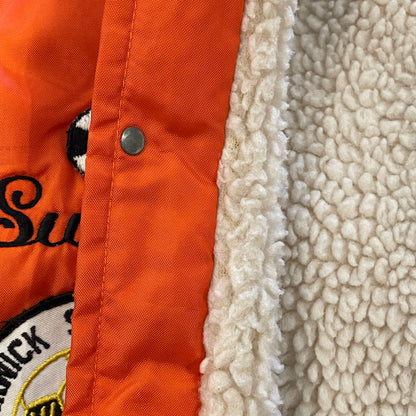 Britains Girl Fleece Lined Nylon Jacket Orange