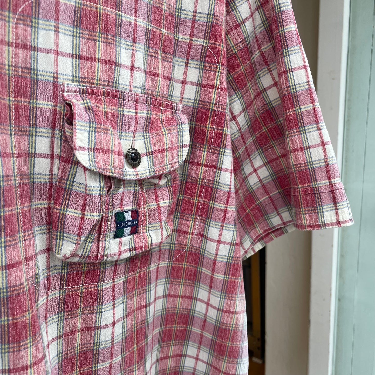 Check Short Sleeve Shirt Red