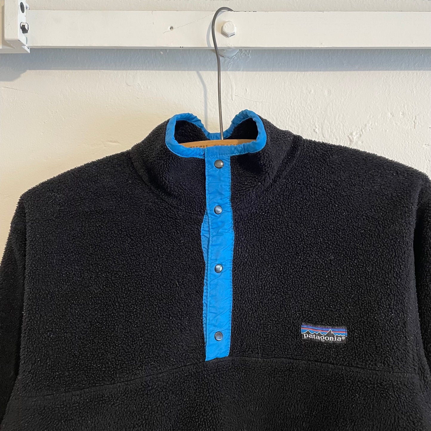 Snap T Collar Fleece Black Blue
