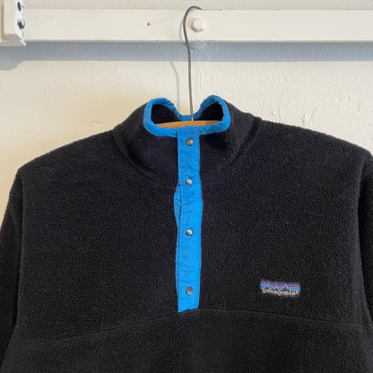 Snap T Collar Fleece Black Blue