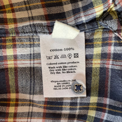Check Shirt Three Quarter Sleeve