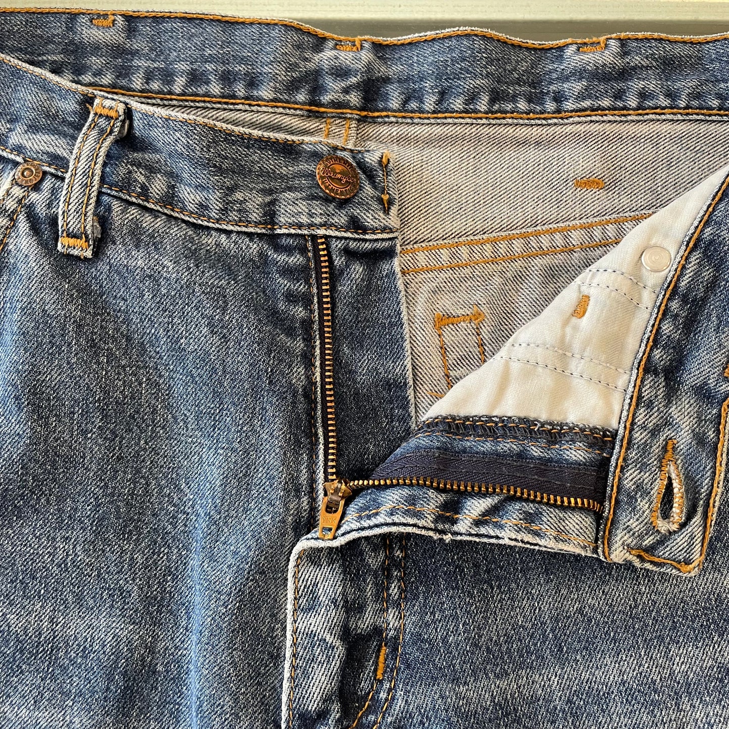 Regular Straight Jeans Medium Wash Blue