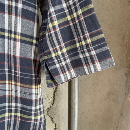 Check Shirt Three Quarter Sleeve
