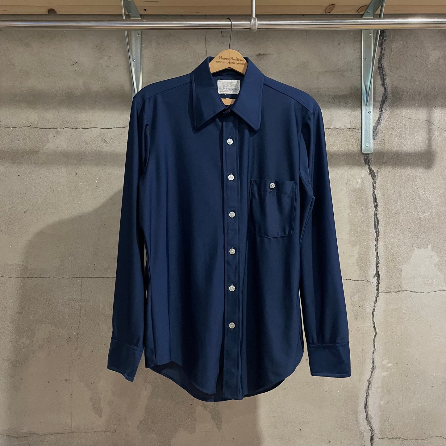 Qiana Nylon Shirt Navy