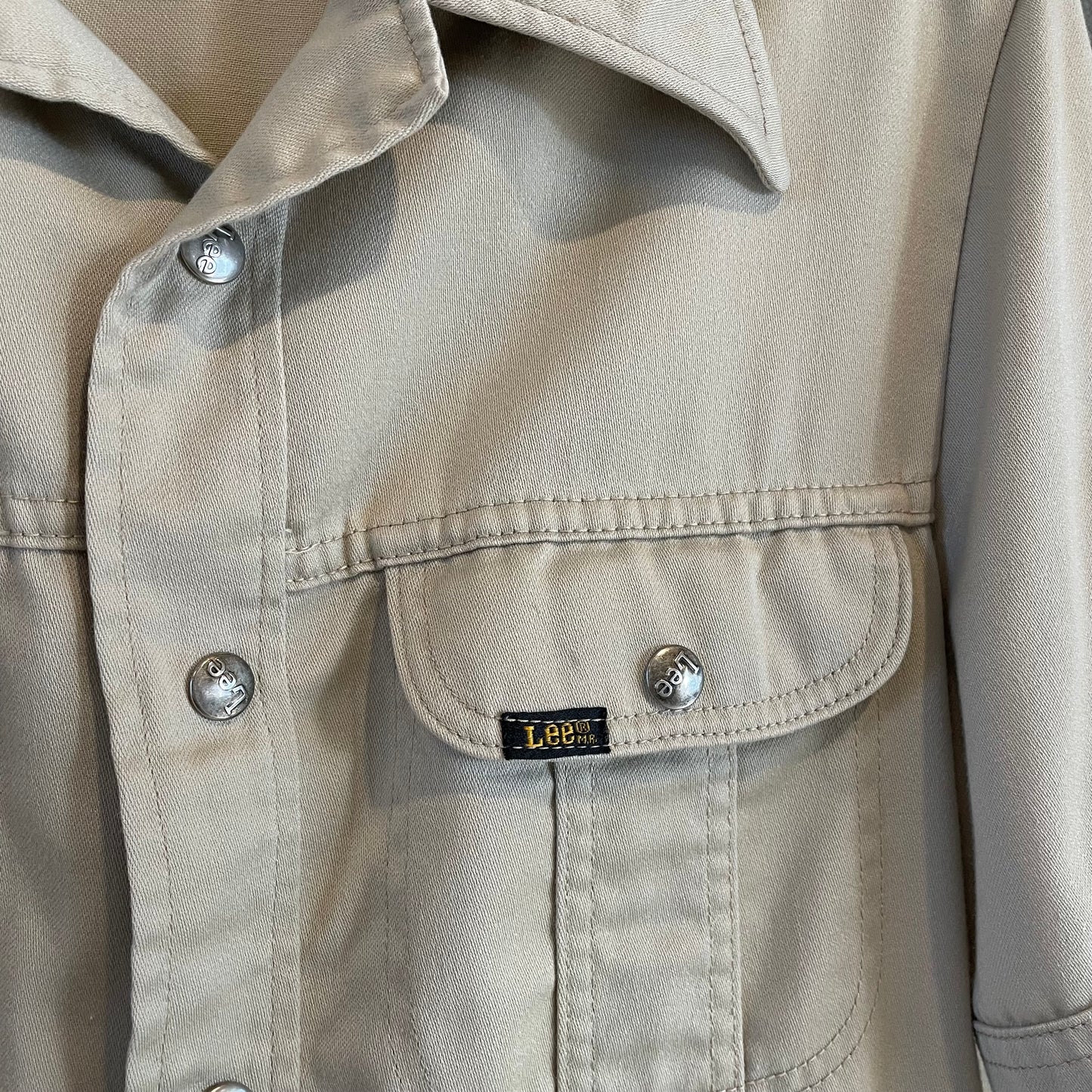 Western Shirt Jacket Beige