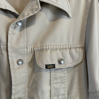 Western Shirt Jacket Beige