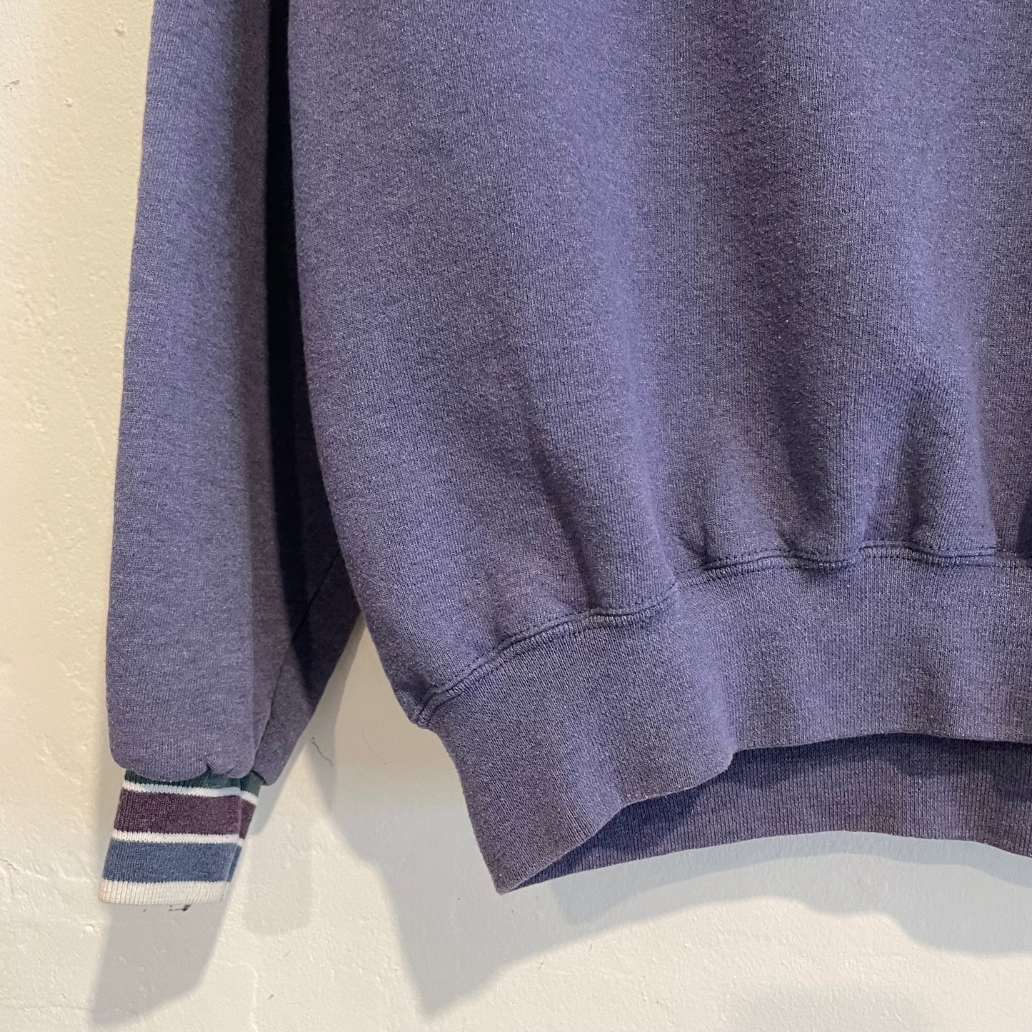 Lined Rib Sweatshirt Faded Purple