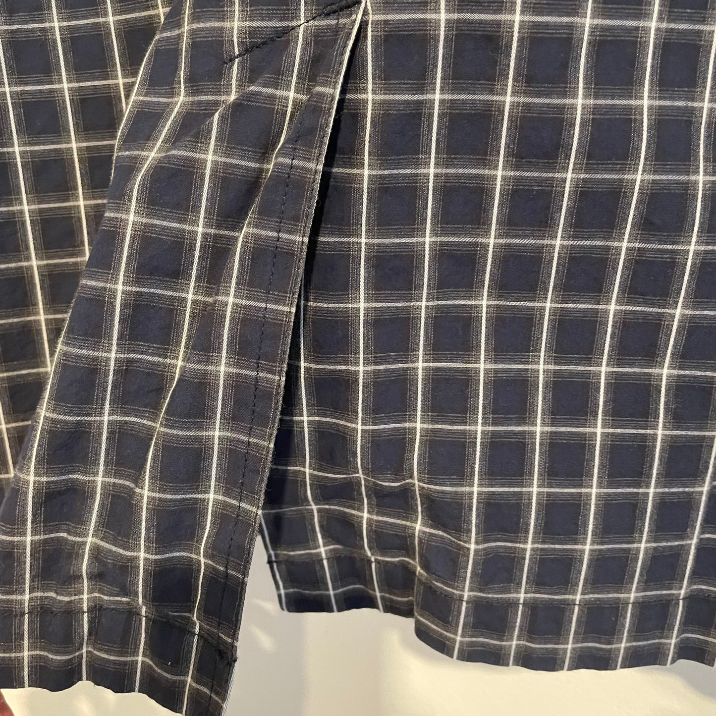 Navy Check Tailored Blazer