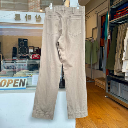 Tuck Chino Pants Straight Khaki