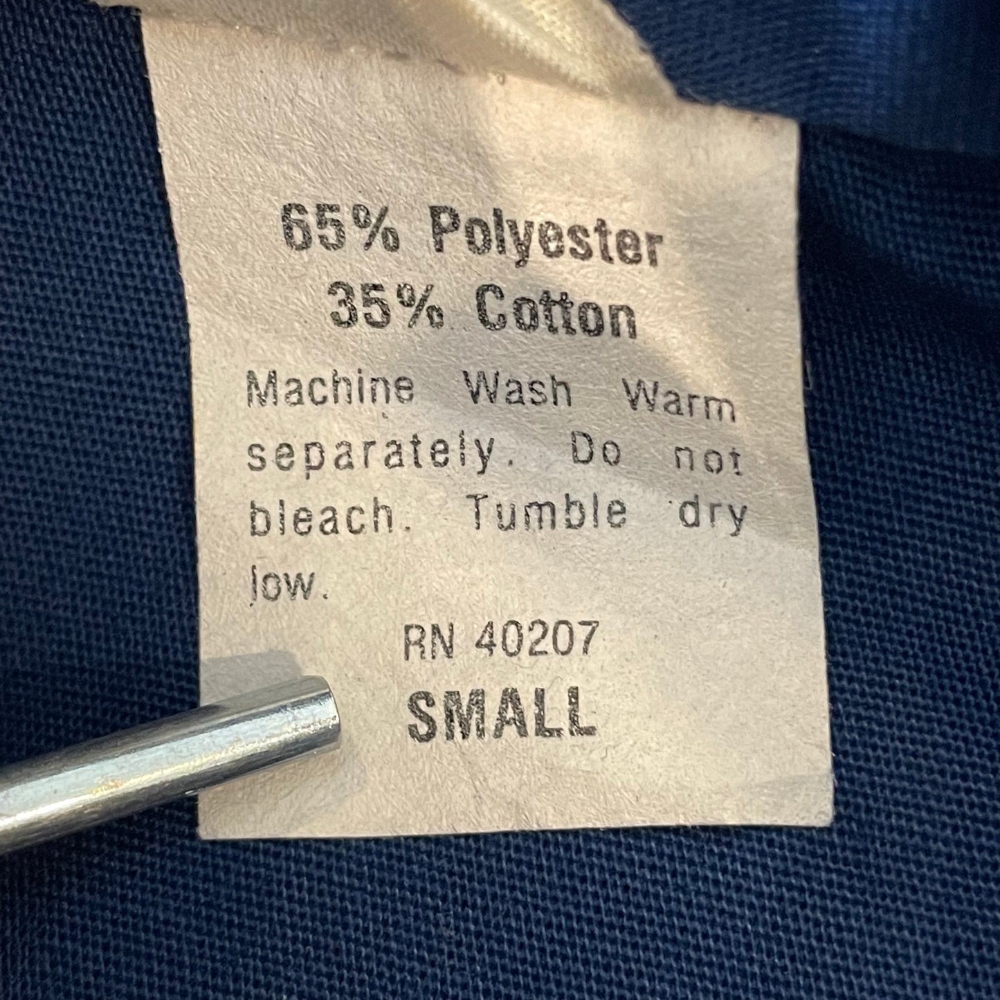 Zip up Cuff Rib Work Jacket Navy