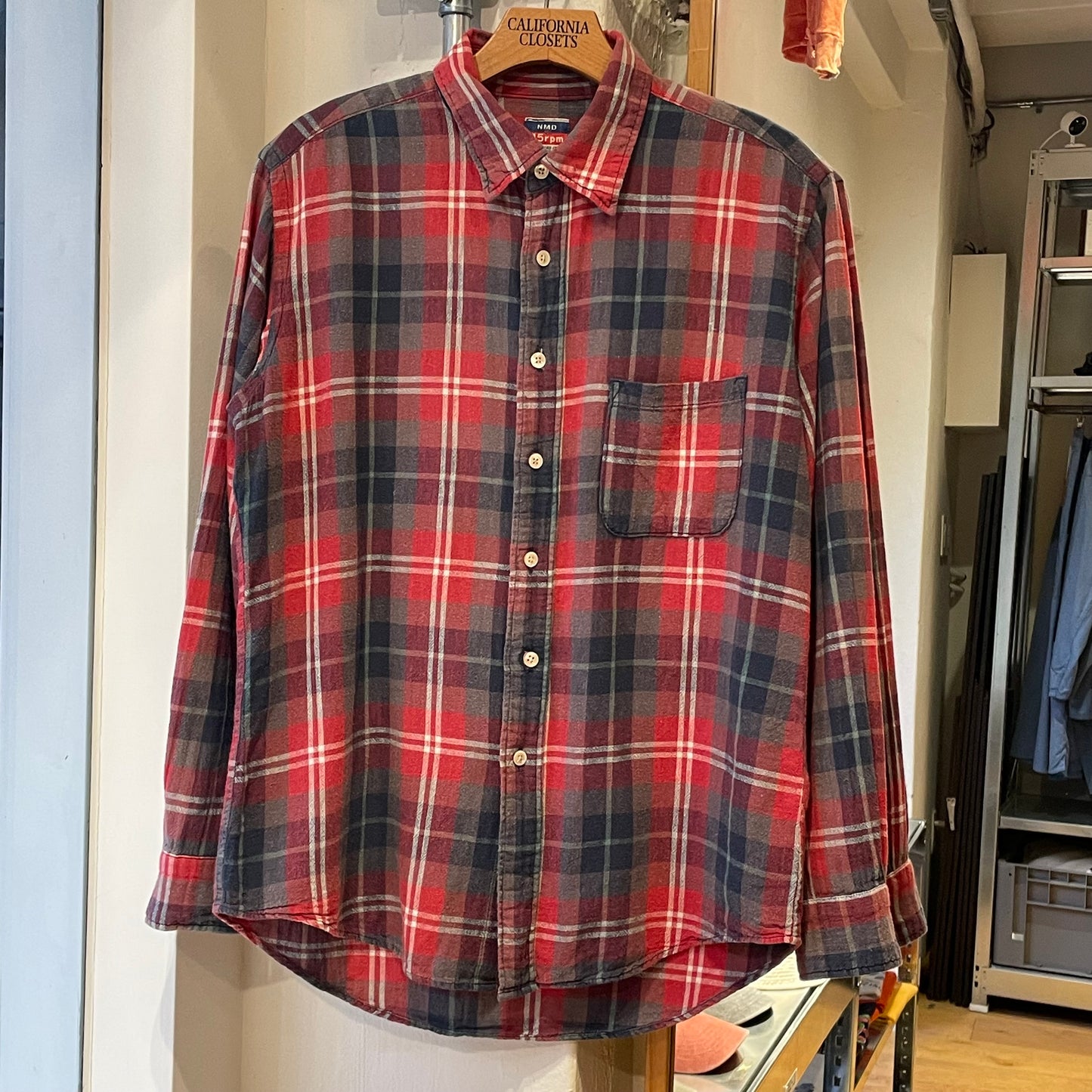 Plaid Check Shirt Red