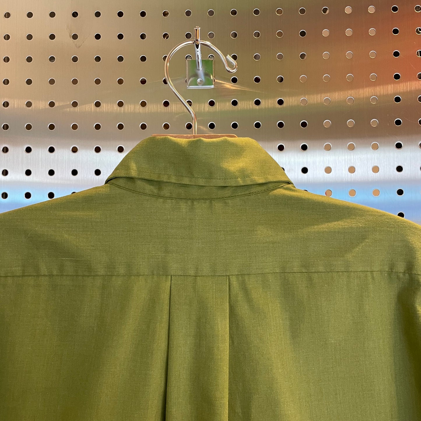 Dacron / Cotton Long Sleeve Shirt Green
