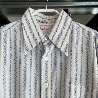 Striped Shirt White Blue