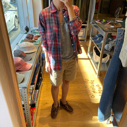 Plaid Check Shirt Red
