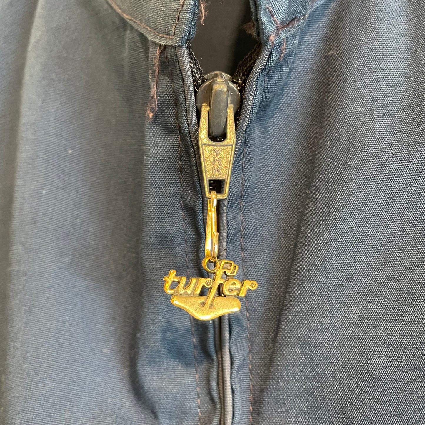 Zip up Cuff Rib Work Jacket Navy