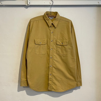 Chamois Cloth Flannel Shirt Khaki