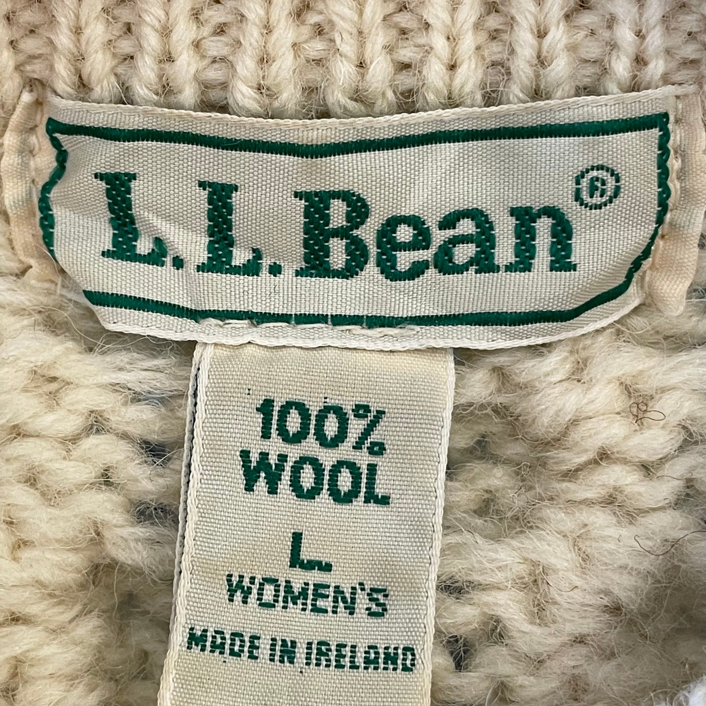 Fisherman Knit Sweater Ivory