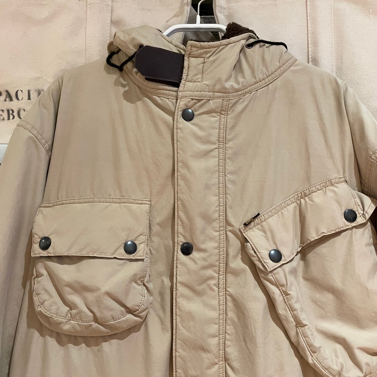 Beige Fleece Lined Parka