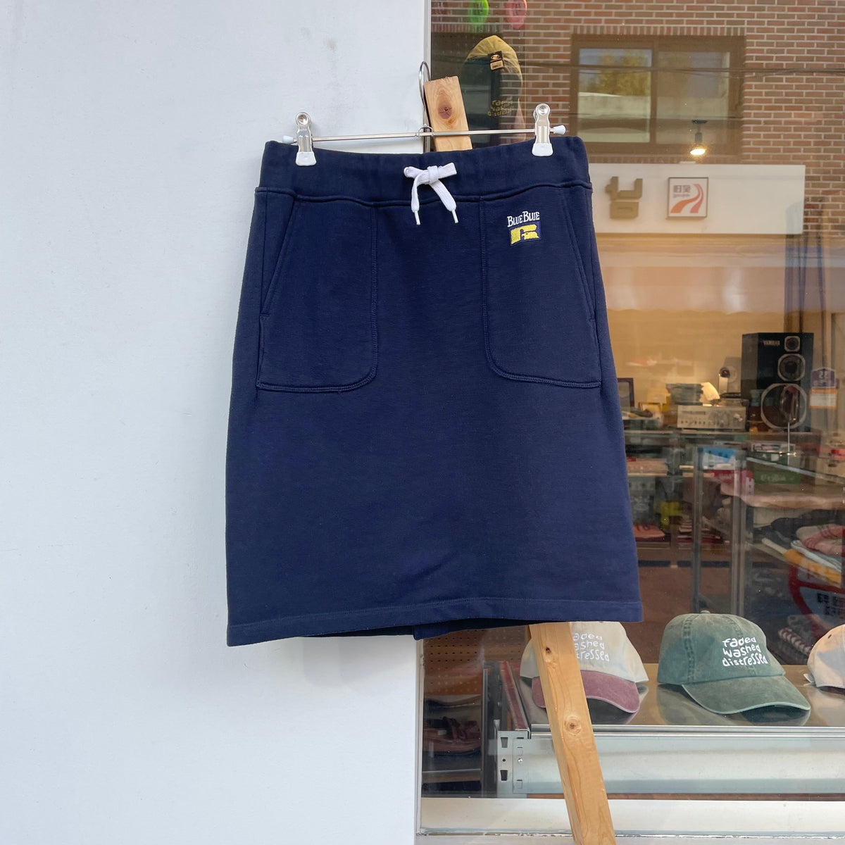 Patch Pocket Sweat Skirt Navy