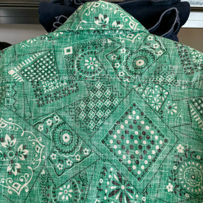 Paisley Print Shirt Turquoise