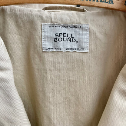 Cotton/Nylon Long Coat Beige