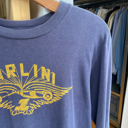 Graphic T-Shirt Long Sleeve Navy