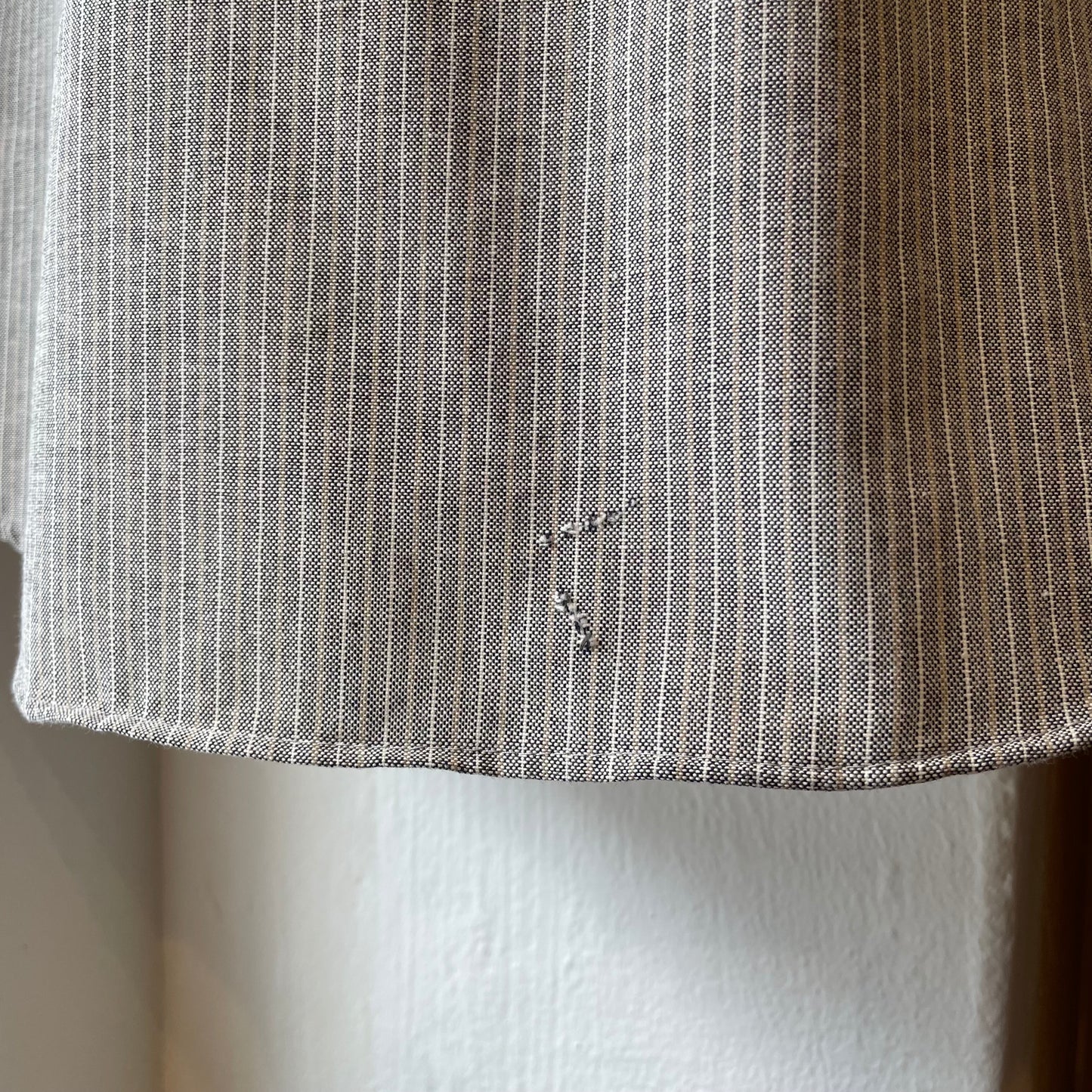 Stripe Short Sleeve Shirt Gray