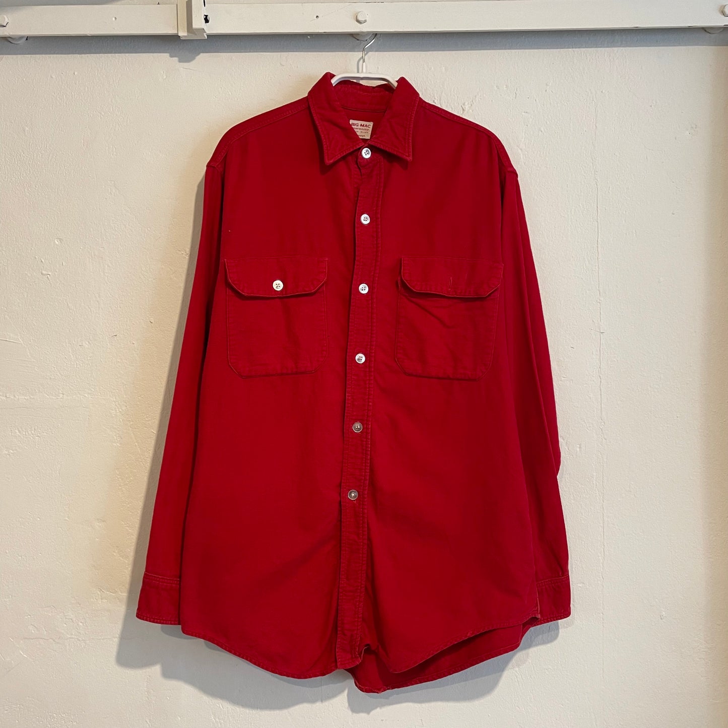 Red Chamois Cotton Flannel Shirt