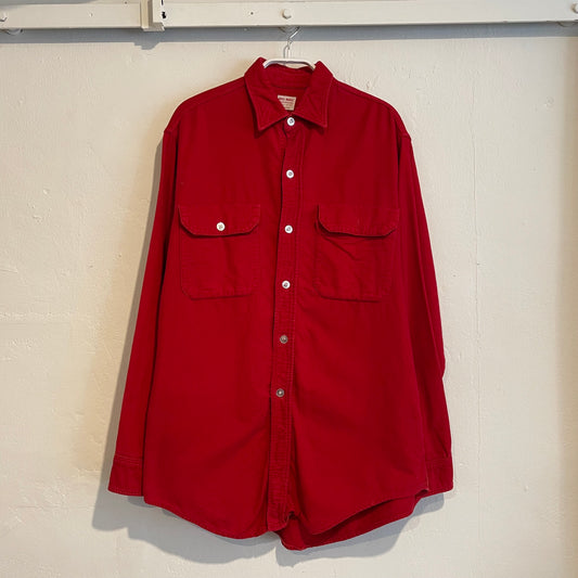 Red Chamois Cotton Flannel Shirt