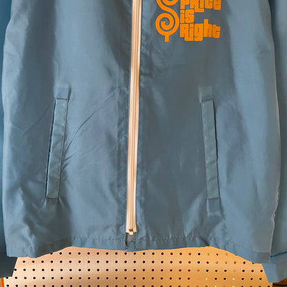 Contrast Zip Jacket Blue Nylon