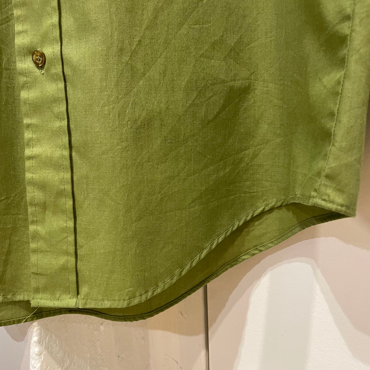 Dacron / Cotton Long Sleeve Shirt Green