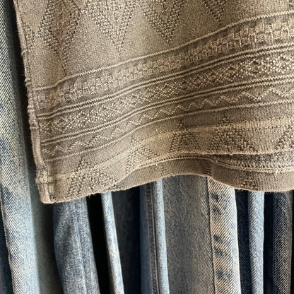 Diamond Jacquard Pocket Tee Black